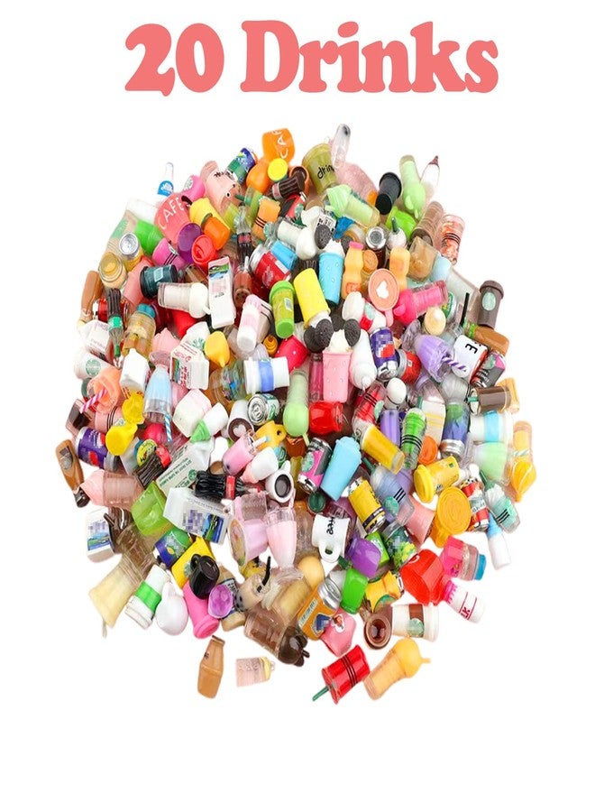 Thildani 150pcs Miniature Stuff Mini Food Toys Dollhouse Accessories Doll House Kitchen Furniture Tiny Micro Cooking Miniatures Hamburger Cake Dessert Donut - Image 5